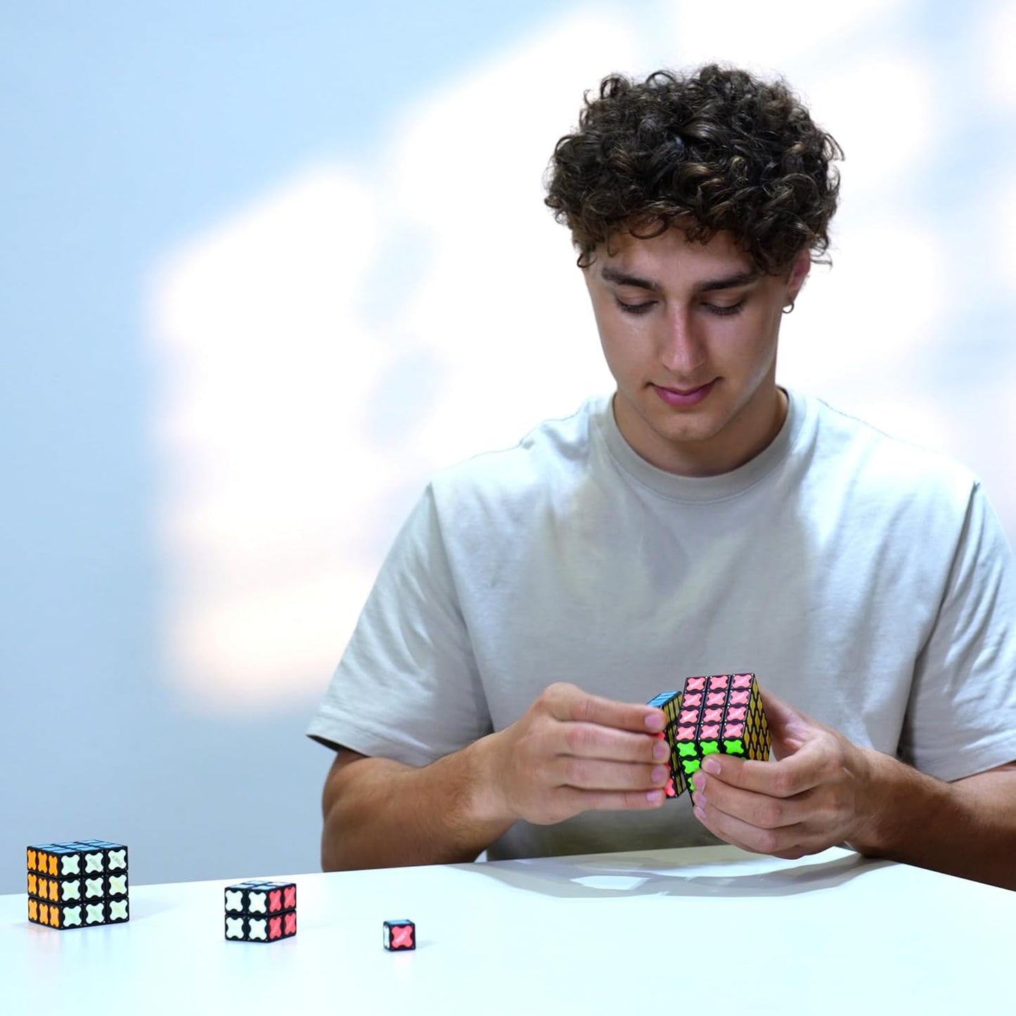 TOSY Magnet Cube 4X4 - 560 Magnets, 70 Blocks, 8 in 1 Toy: Puzzle Cube Game, Creative Building Blocks, Transformable Fidget Spinner, Infinity Cube, Magnet Tiles, UV Flashlight, Glowing STEM/STEAM Toy