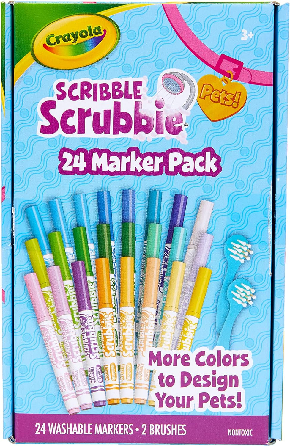 Crayola Scribble Scrubbie Pets Spray Boutique, Airbrush Art Set for Kids, DIY Crafts for Toddlers, Kids Toys, Gifts for Girls & Boys, Ages 3+
