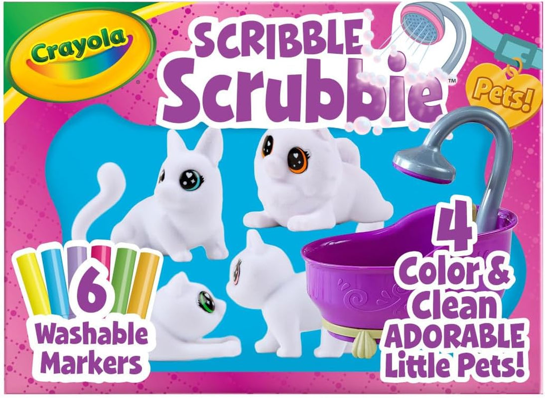 Crayola Scribble Scrubbie Pets Spray Boutique, Airbrush Art Set for Kids, DIY Crafts for Toddlers, Kids Toys, Gifts for Girls & Boys, Ages 3+
