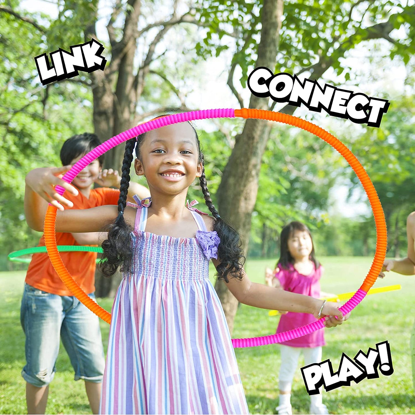 Playkidiz Pop Tubes - 8 Pack Mini 5" Sensory Fidget Tubes, Extending Up to 18" Long, Stress Relief Toy for Children Ages 3 and Up