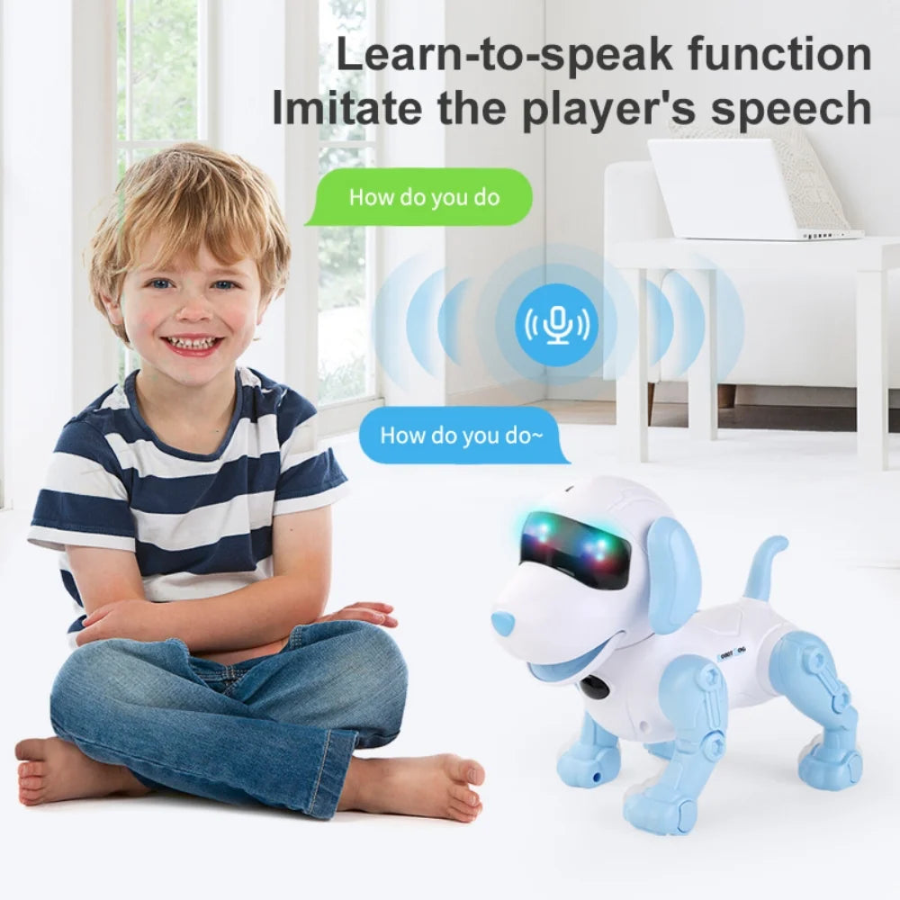 Robot Dog RC Robot Toys for Kids, Programming Singing Dancing Remote Control Smart Robot for Boys Girls Ages 3+ Birthday Christmas Gift