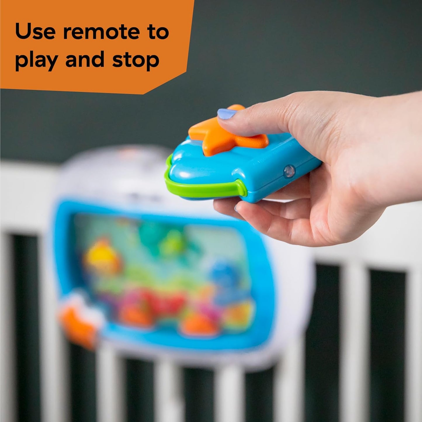 Baby Einstein Sea Dreams Soother Musical Crib Toy and Sound Machine, Newborn and Up