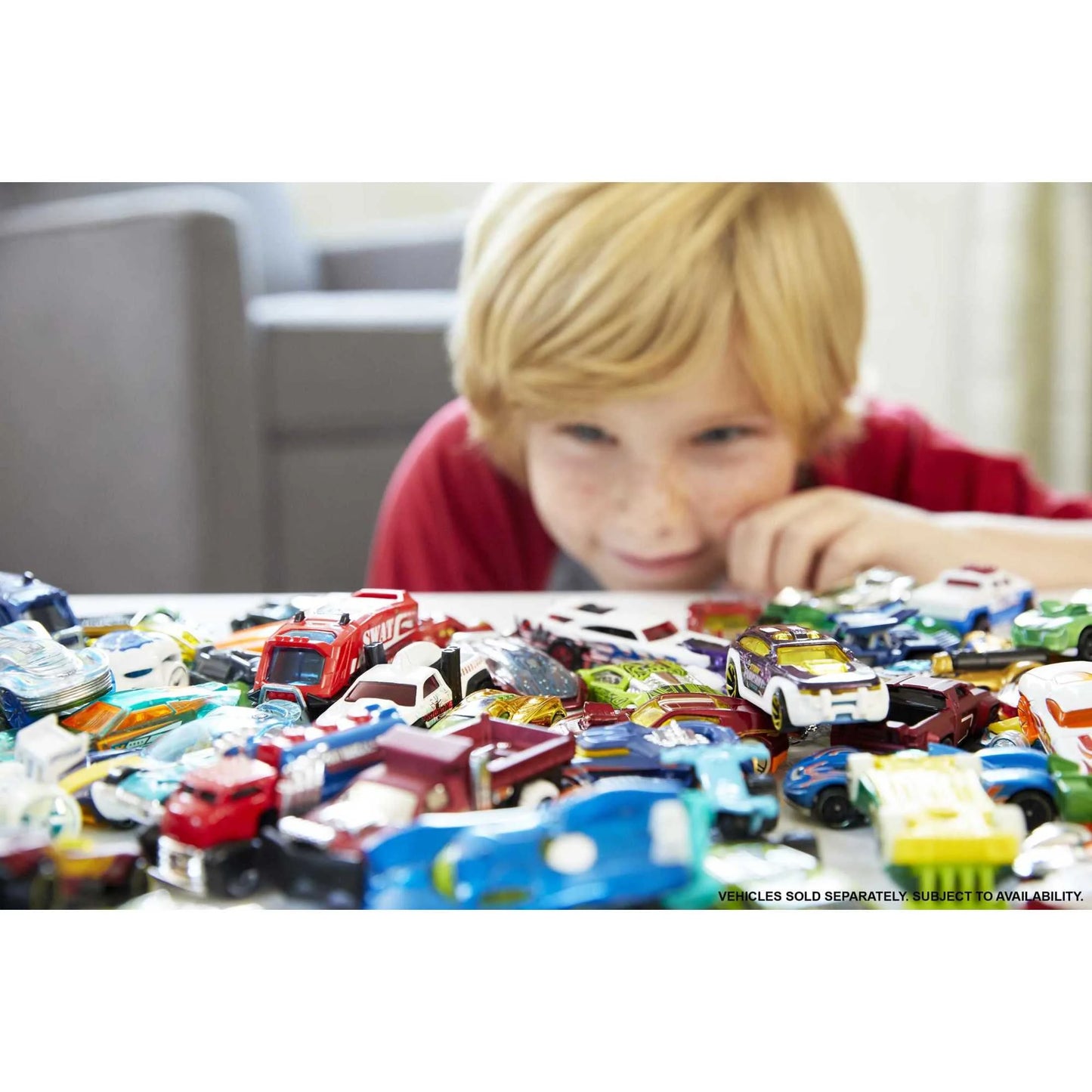 Set of 8 Basic Toy Cars & Trucks in 1:64 Scale Including 1 Exclusive Car, Styles May Vary