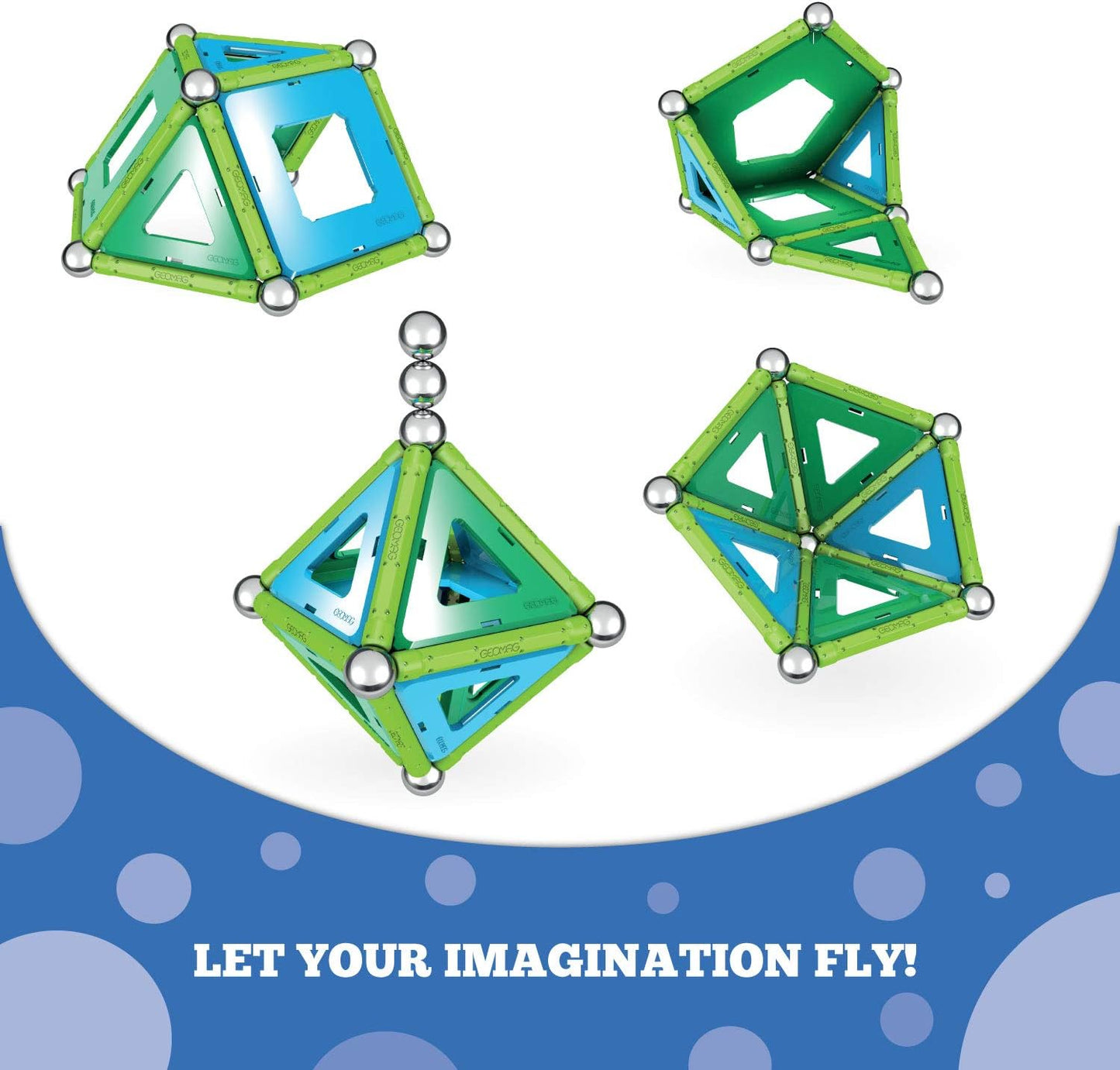 GEOMAG Magnetic Building Set | STEM-Endorsed Educational Toy for Ages 5+ | Swiss-Made 32-Piece Creativity and Learning Kit