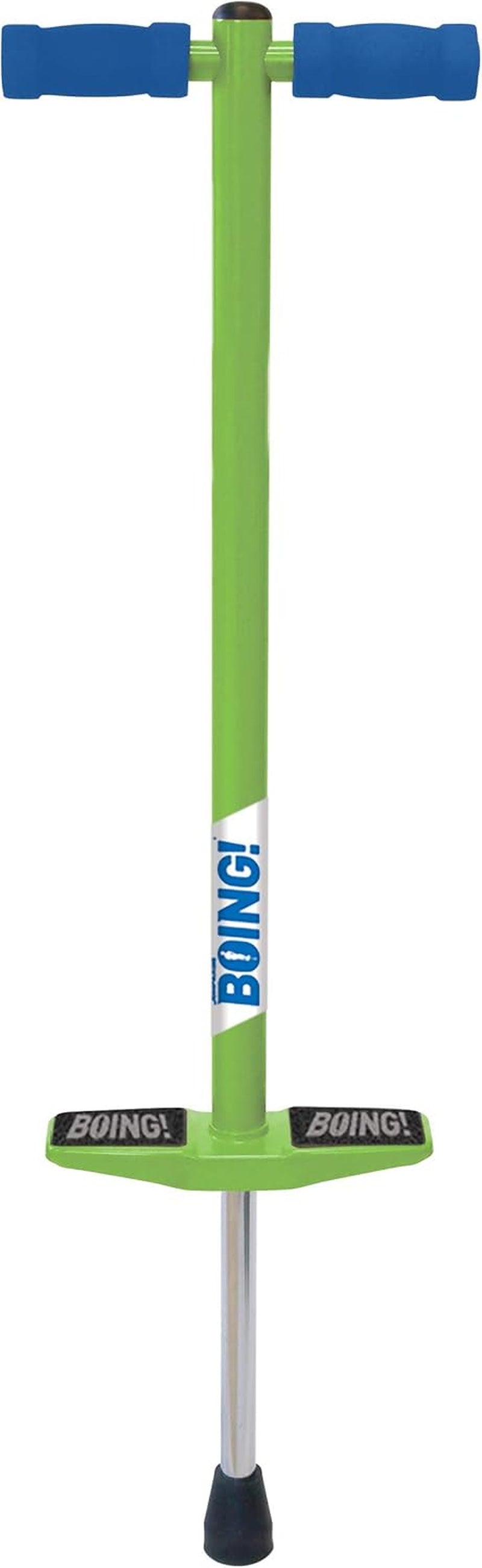 Geospace Jumparoo Boing! JR. Steel Pogo Stick for Children Weighing 50-90 lbs by Air Kicks - Compact Outdoor Activity Toy for Boys and Girls Promoting Exercise, Balance, and Coordination (Purple)
