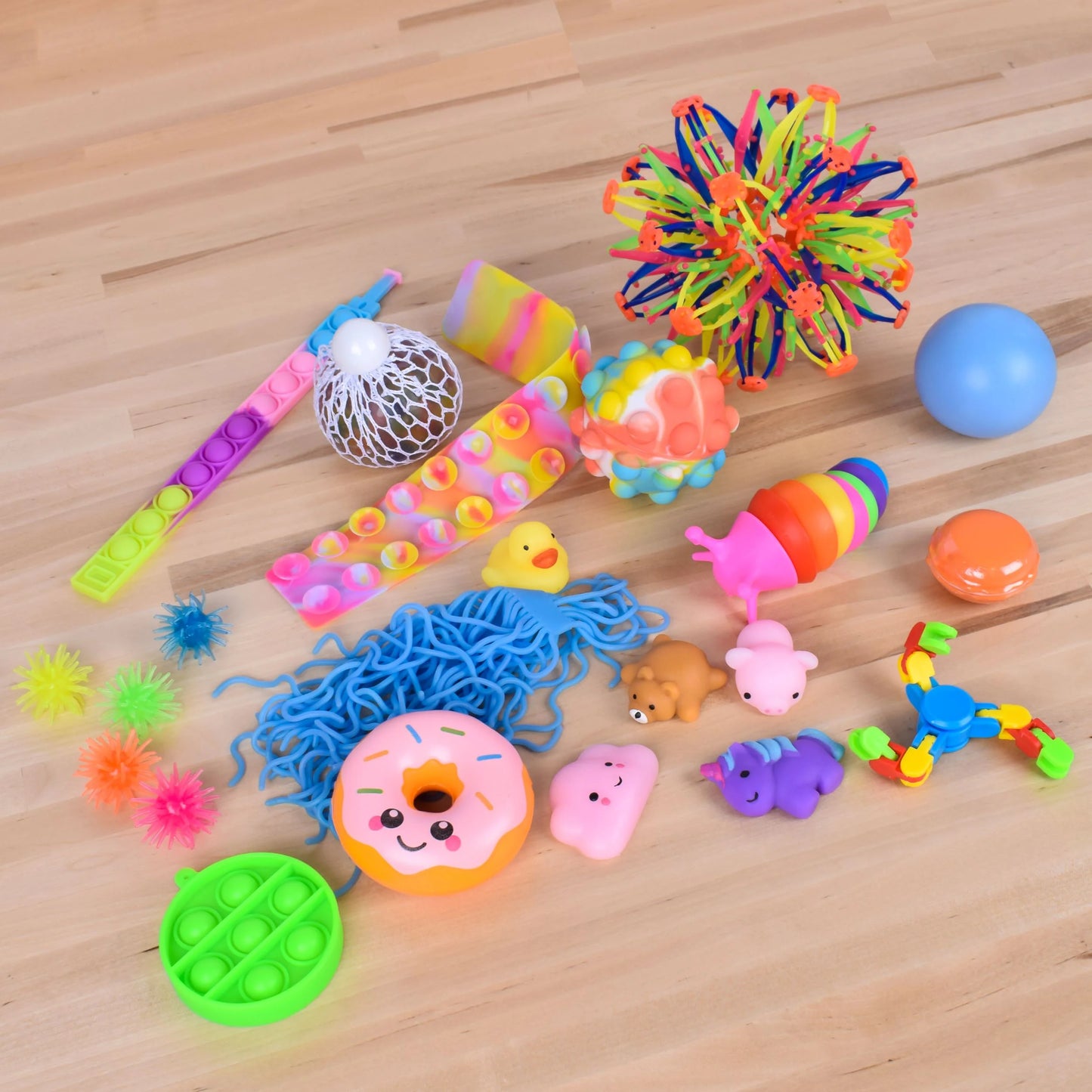 Fidget Box - 24 Sensory Toys with Storage Container, Stress Relief for Kids and Adults -