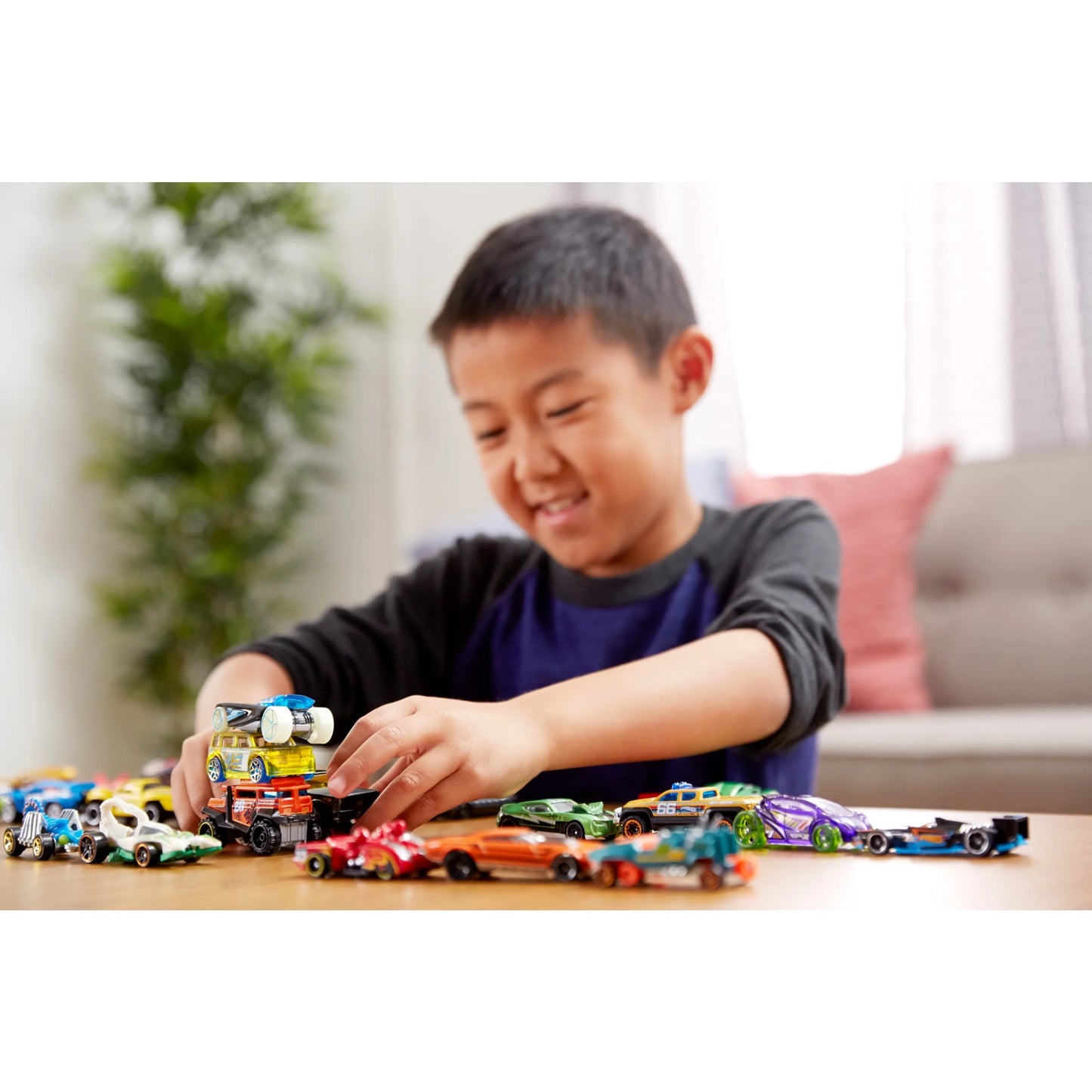 Set of 8 Basic Toy Cars & Trucks in 1:64 Scale Including 1 Exclusive Car, Styles May Vary