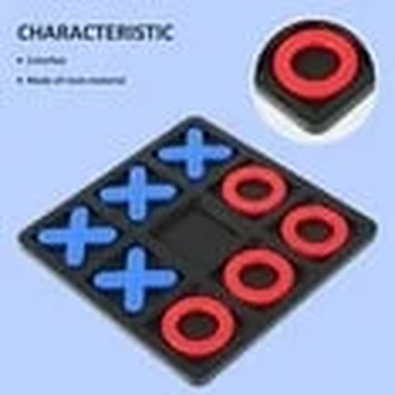 Tic Tac Toe Board Game 5 91 X 5 91 Table Game Resin Board Game Early Education Toys 2 Players Portable Tabletop Board Game for Family Adults and Kids