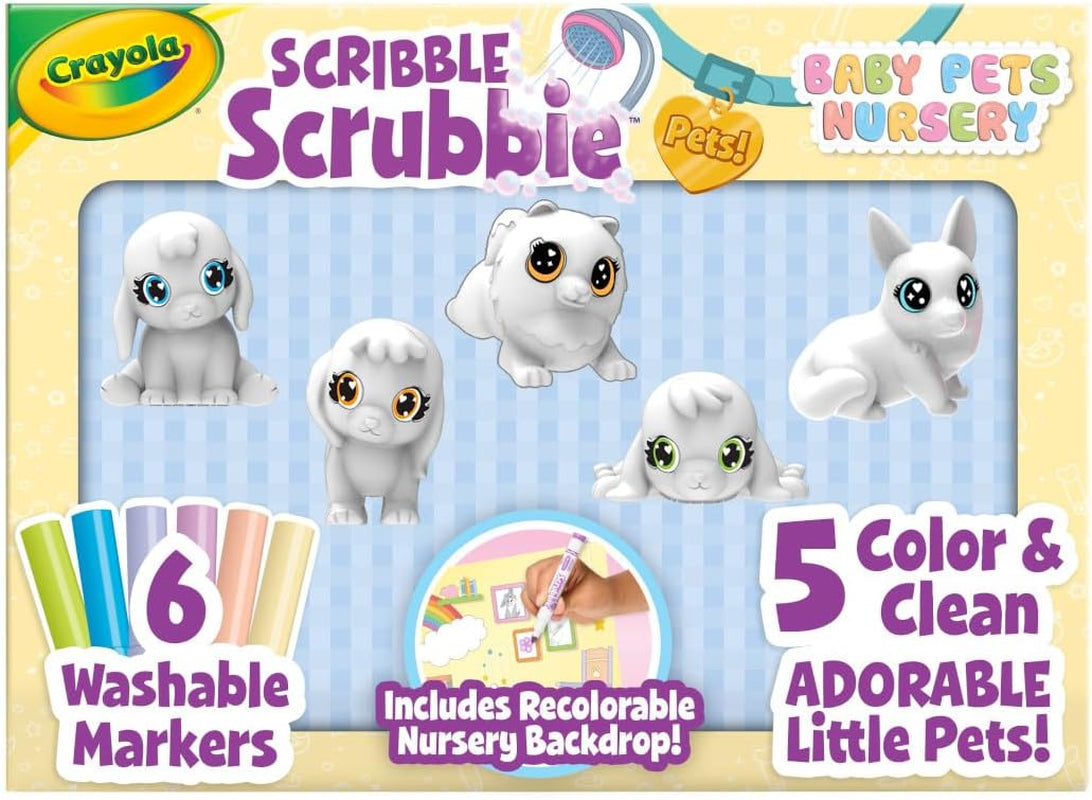 Crayola Scribble Scrubbie Pets Spray Boutique, Airbrush Art Set for Kids, DIY Crafts for Toddlers, Kids Toys, Gifts for Girls & Boys, Ages 3+