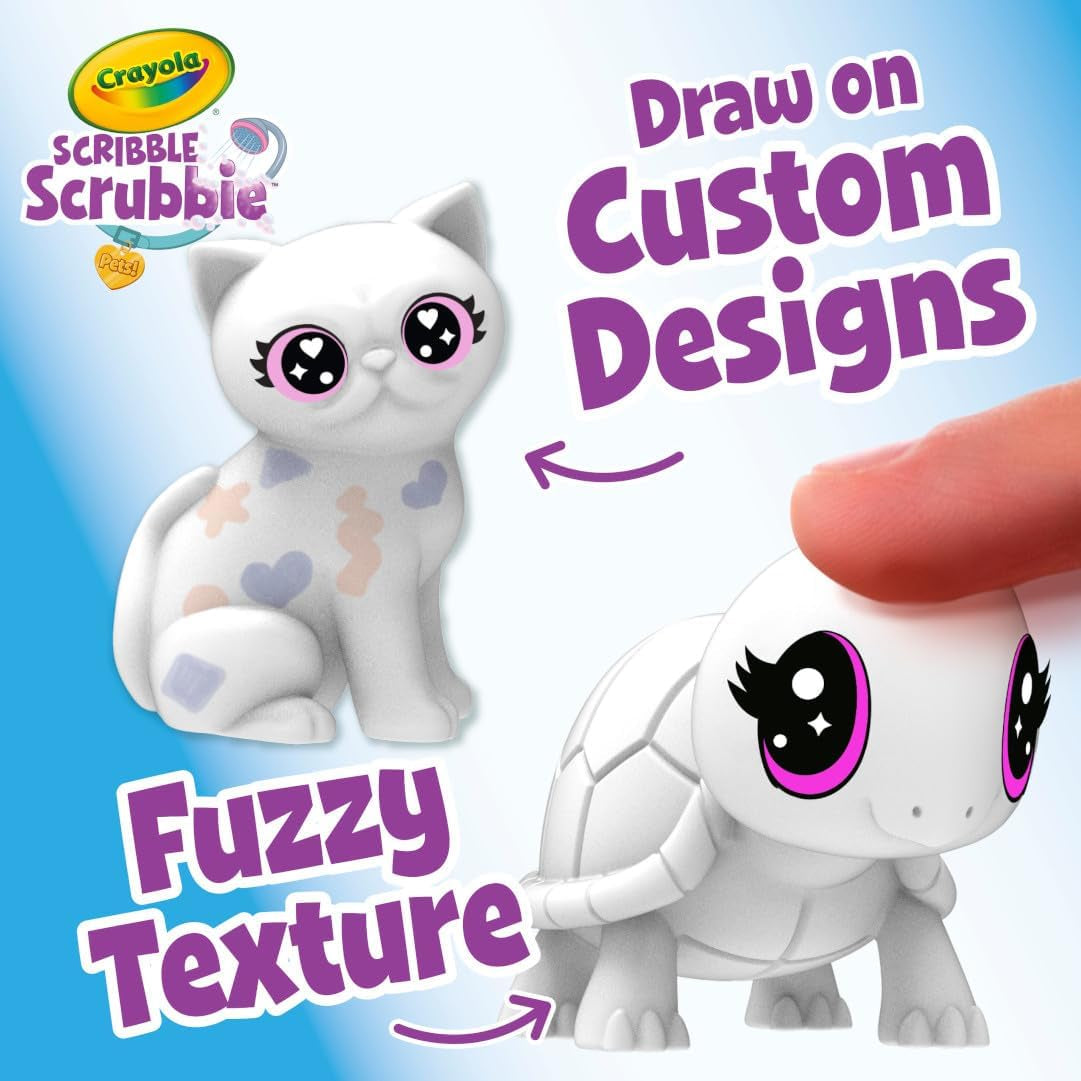 Crayola Scribble Scrubbie Pets Spray Boutique, Airbrush Art Set for Kids, DIY Crafts for Toddlers, Kids Toys, Gifts for Girls & Boys, Ages 3+