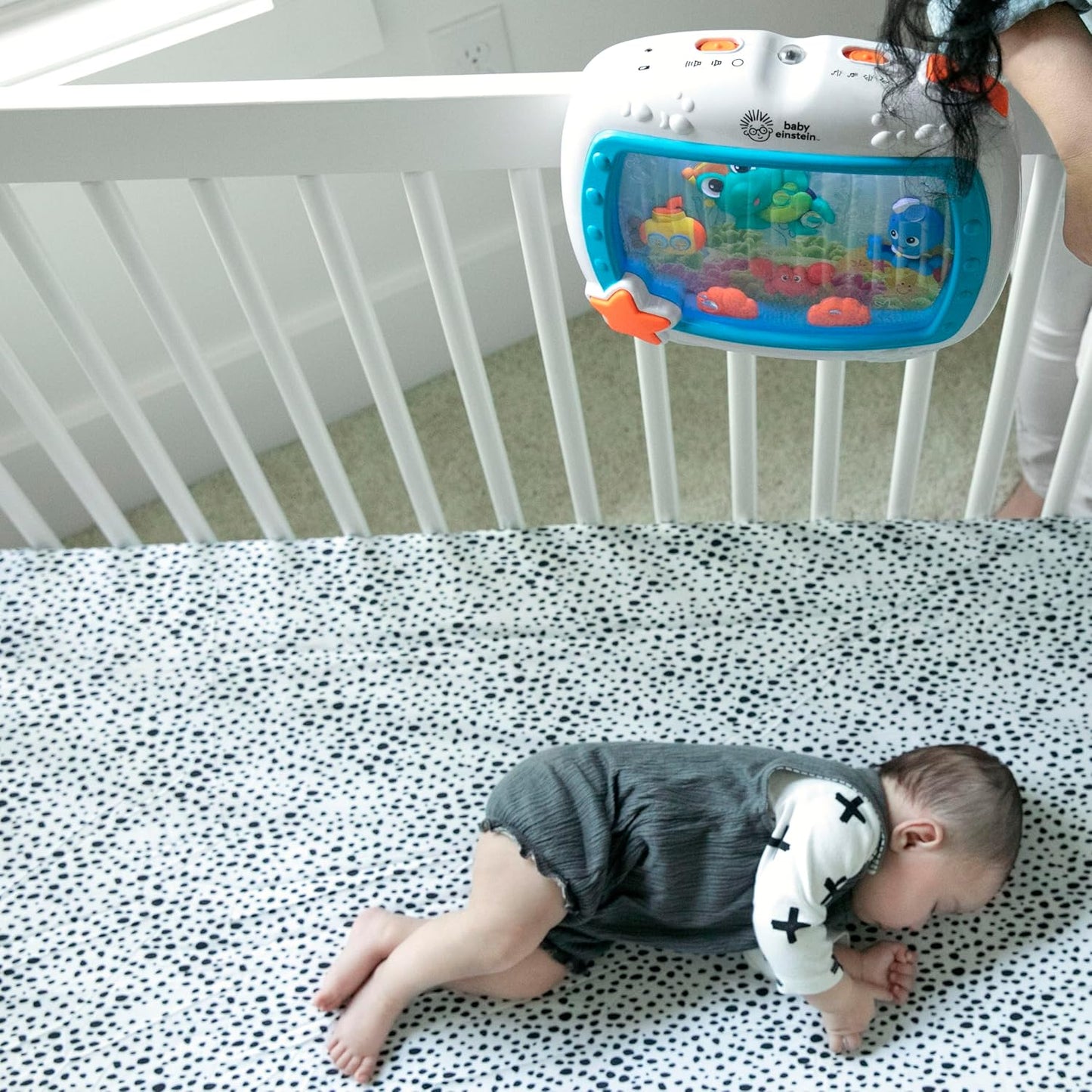 Baby Einstein Sea Dreams Soother Musical Crib Toy and Sound Machine, Newborn and Up