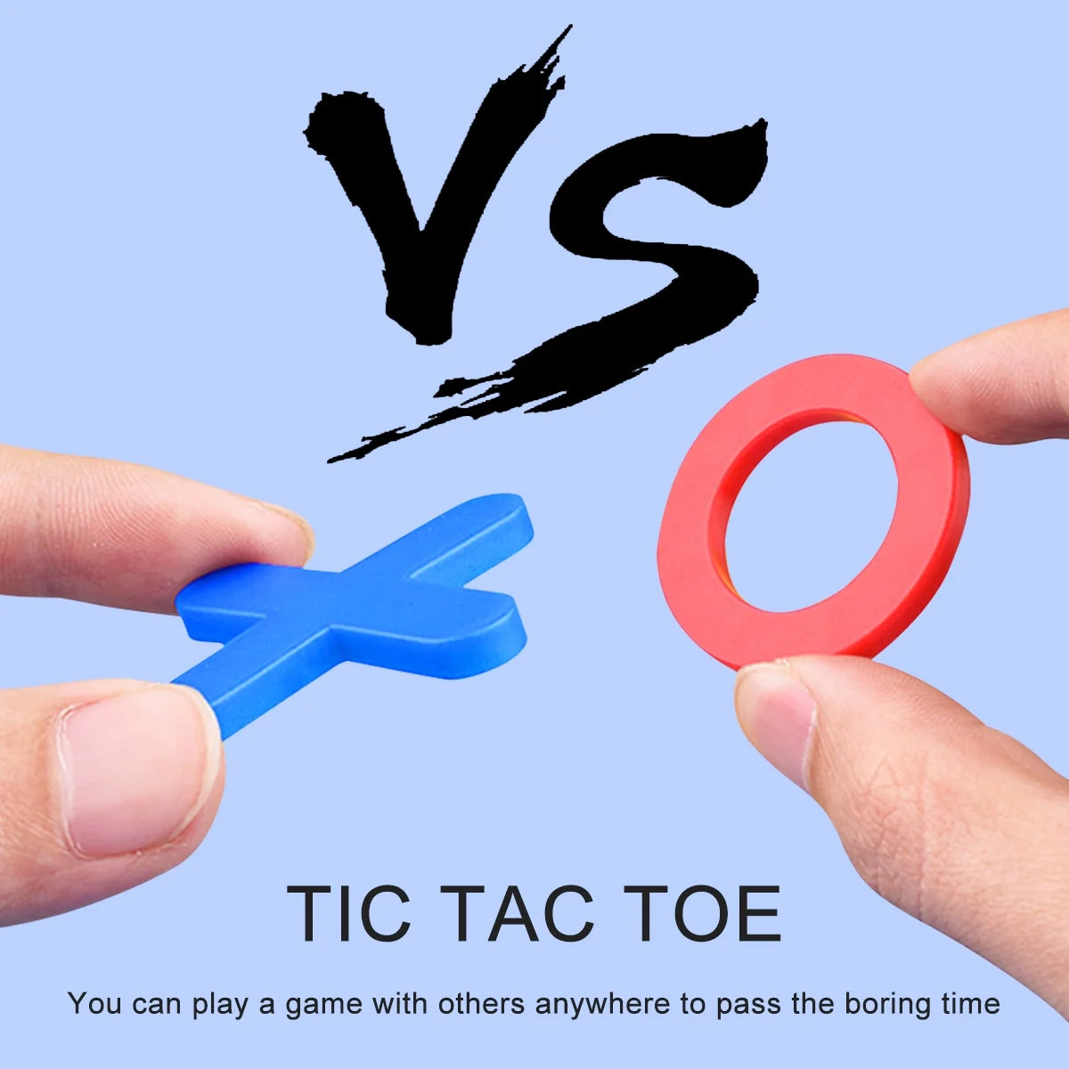 Tic Tac Toe Board Game 5 91 X 5 91 Table Game Resin Board Game Early Education Toys 2 Players Portable Tabletop Board Game for Family Adults and Kids