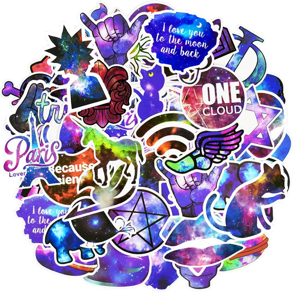QTL Glow-in-the-Dark Wall Stickers for Kids' Bedrooms - 30-Piece Decorative Set