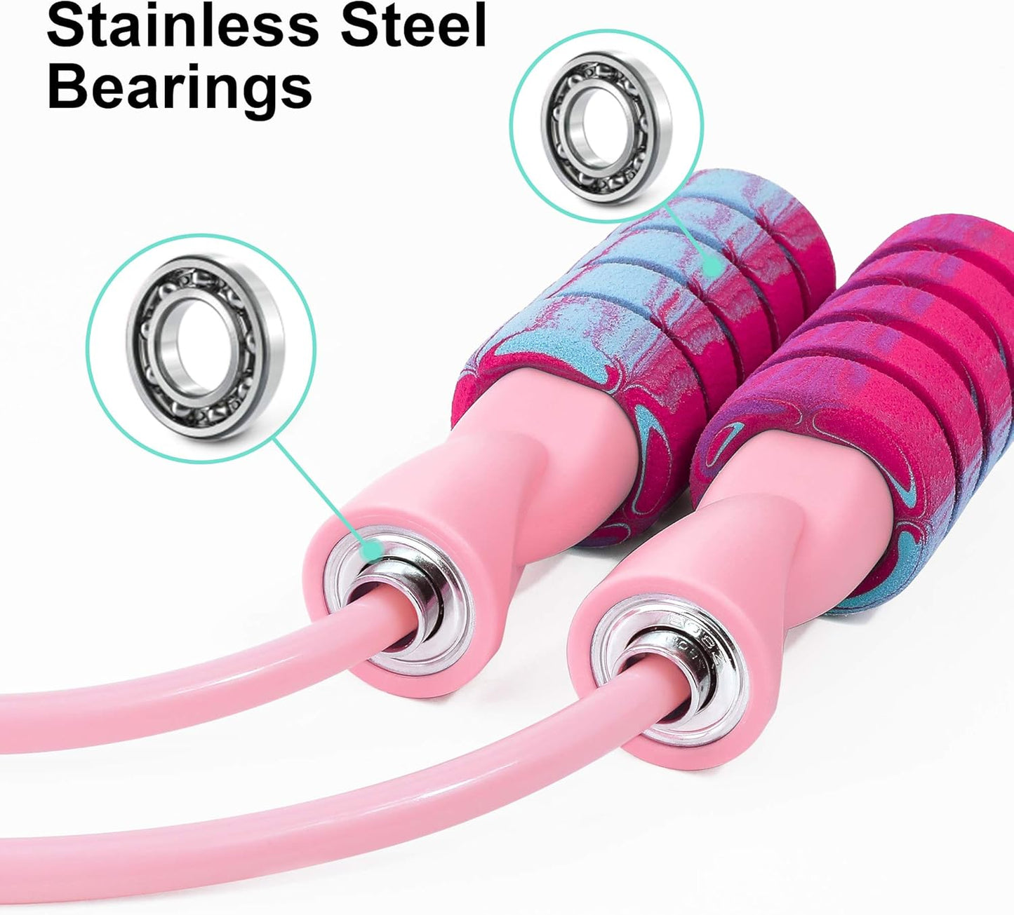 Weighted Ropeless Jump Rope for Fitness - Tangle-Free Cordless Skipping Rope for Men, Women, and Children