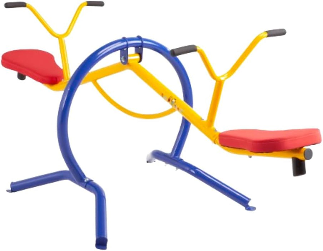 Indoor & Outdoor Playground Equipment Teeter Totters, 360 Spinning Seesaw, Swing Set for Children Exercises Age 3-12