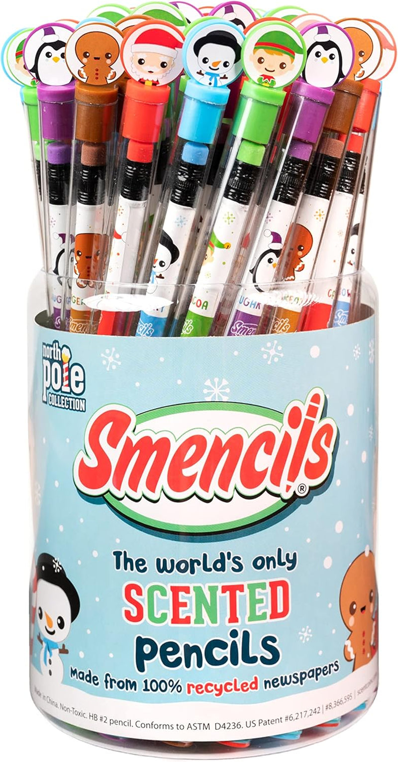 Graphite Smencils Cylinder - HB #2 Scented Pencils, 50 Count, Gifts for Kids, Party Favors, Classroom Rewards