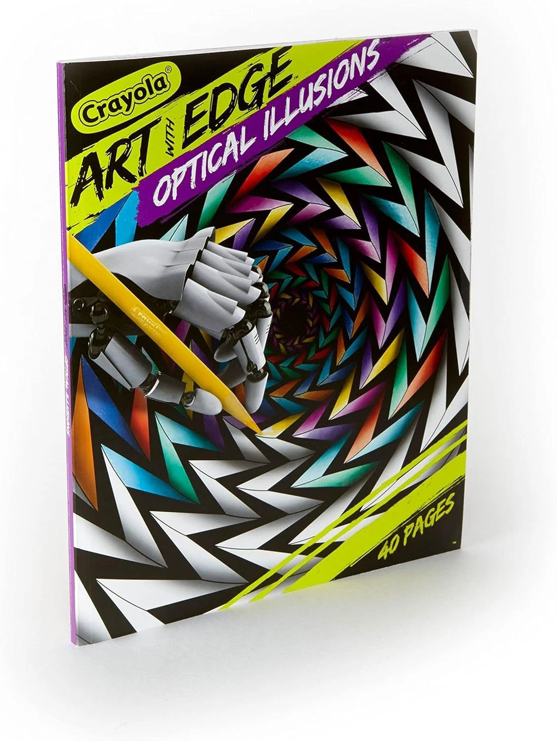Art with Edge Optical Illusions Coloring Book, 40 Pages, Child
