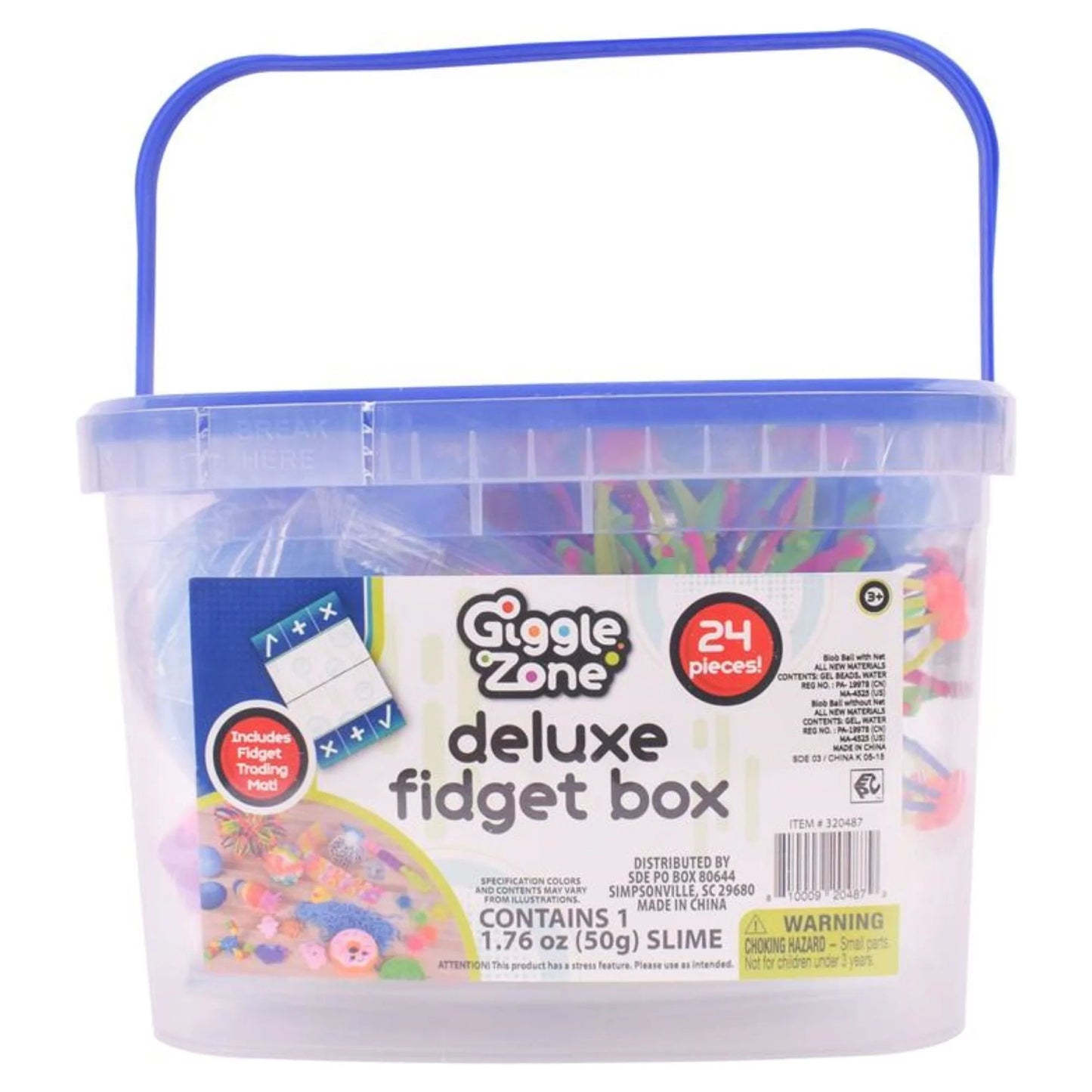 Fidget Box - 24 Sensory Toys with Storage Container, Stress Relief for Kids and Adults -
