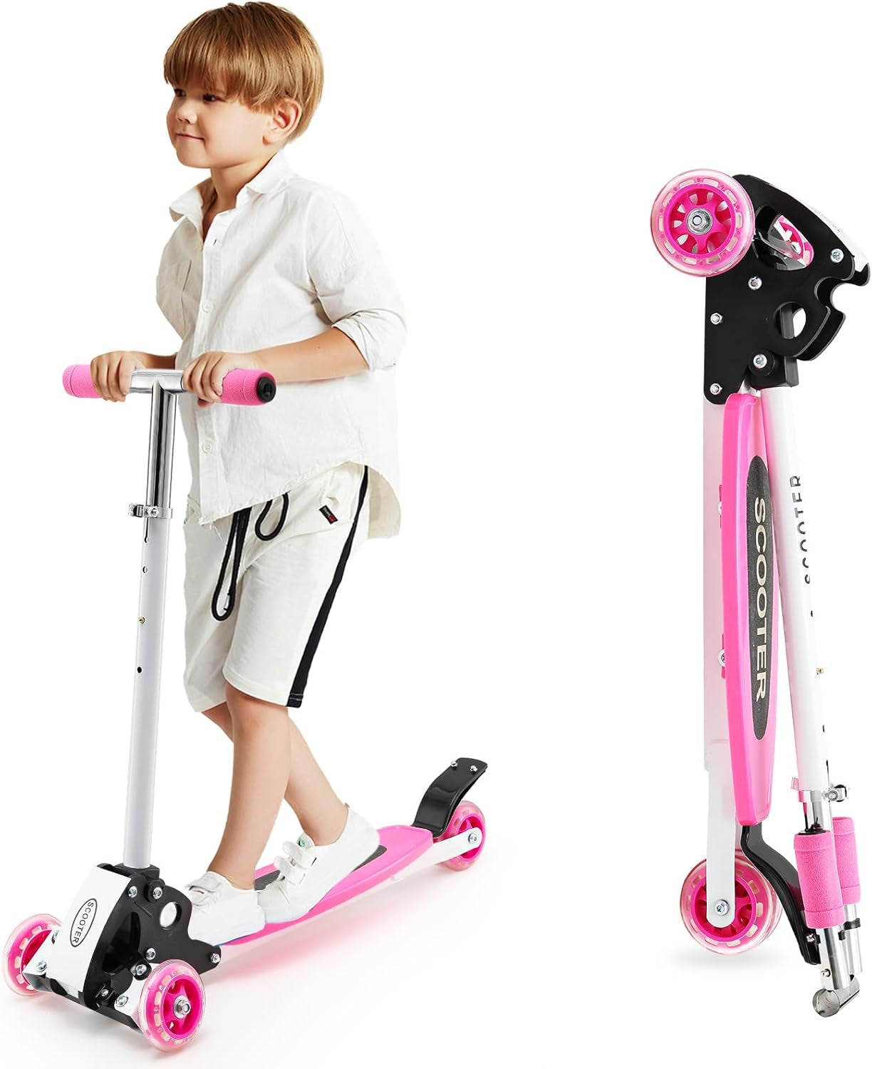 Kids Kick Scooter, 3 Wheel Scooter for Kids Ages 8-12