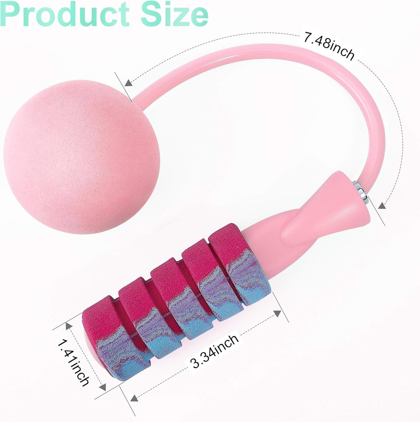 Weighted Ropeless Jump Rope for Fitness - Tangle-Free Cordless Skipping Rope for Men, Women, and Children