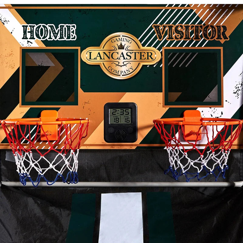 Lancaster Gaming Dual Player Battery-Operated Basketball Arcade Game