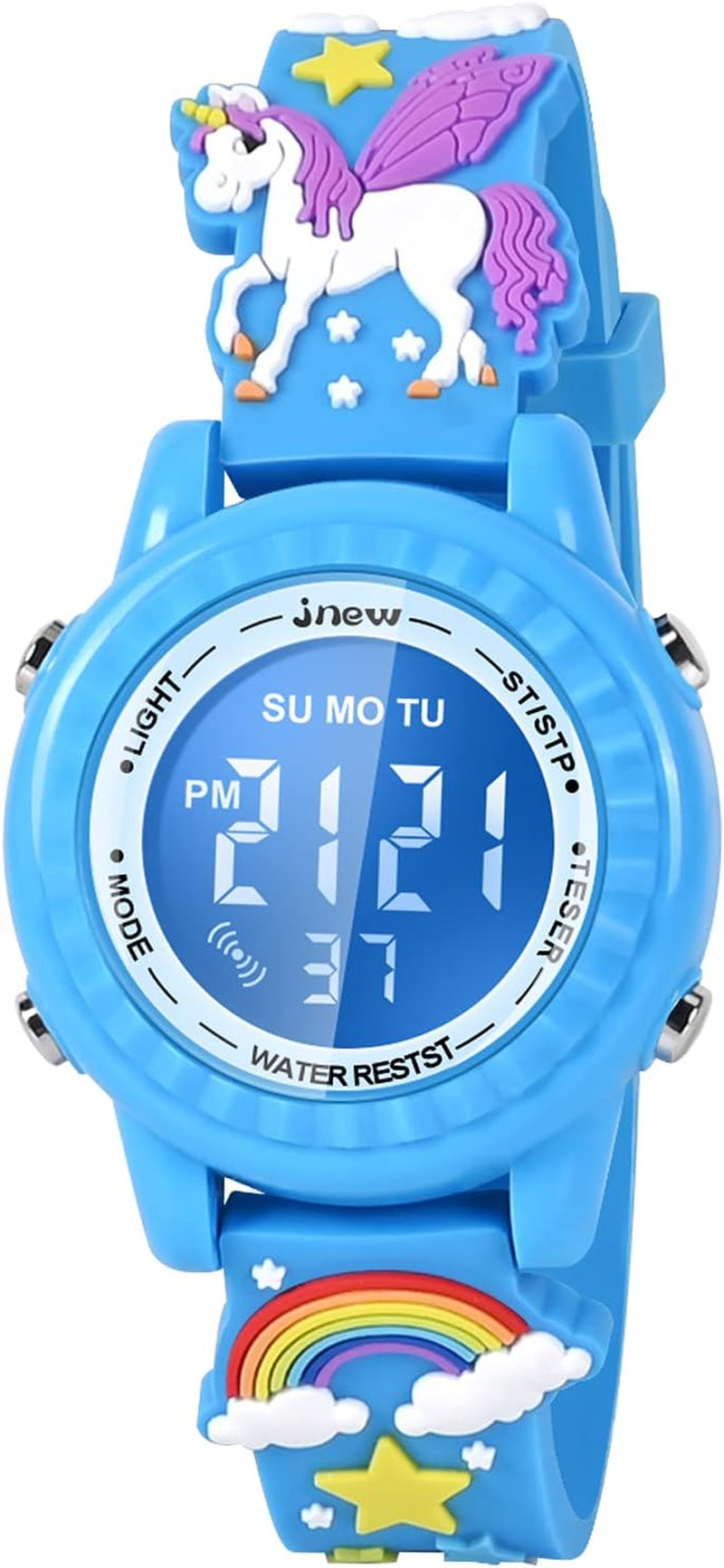 3D Cartoon Waterproof Children's Watches with Alarm - Ideal Gift for Girls Aged 3-10