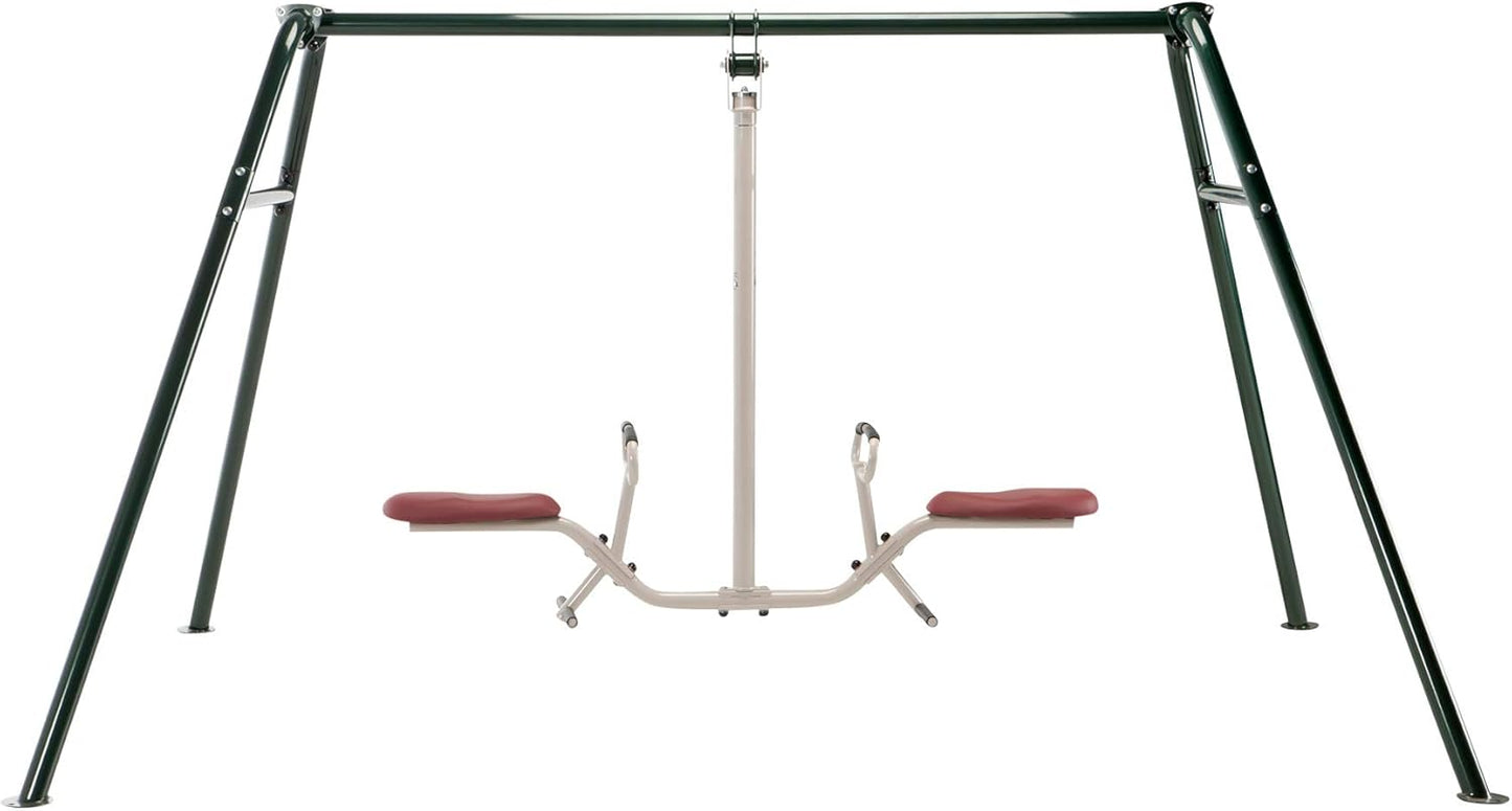 Indoor & Outdoor Playground Equipment Teeter Totters, 360 Spinning Seesaw, Swing Set for Children Exercises Age 3-12