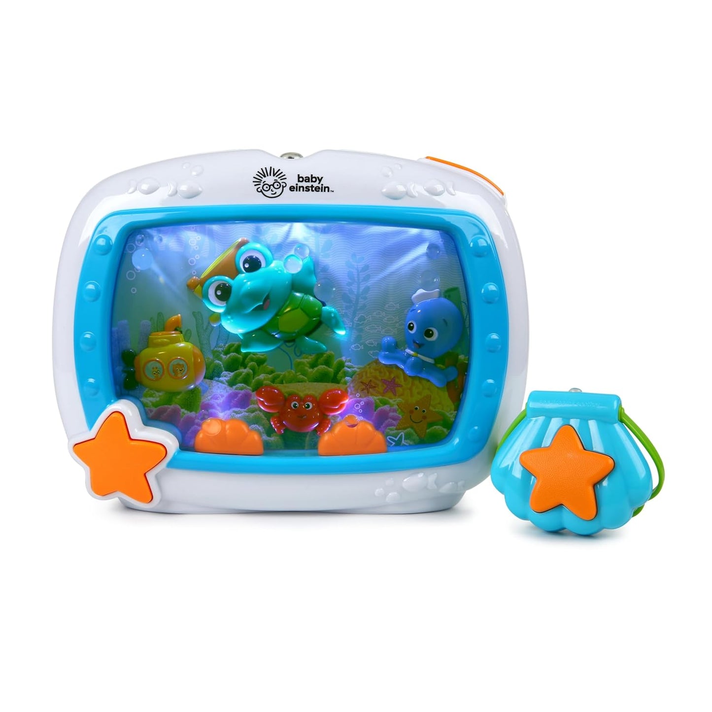 Baby Einstein Sea Dreams Soother Musical Crib Toy and Sound Machine, Newborn and Up
