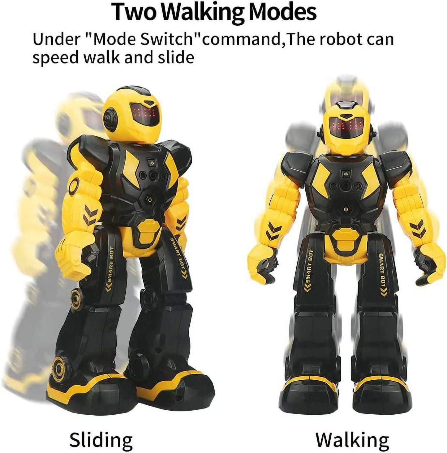RC Robot Toys for Kid, Intelligent Programmable Robot with Infrared Controller, Dancing, Singing, Moonwalking and LED Eyes, Smart Gesture Sensing Educational Learning for Kids Aged 8+