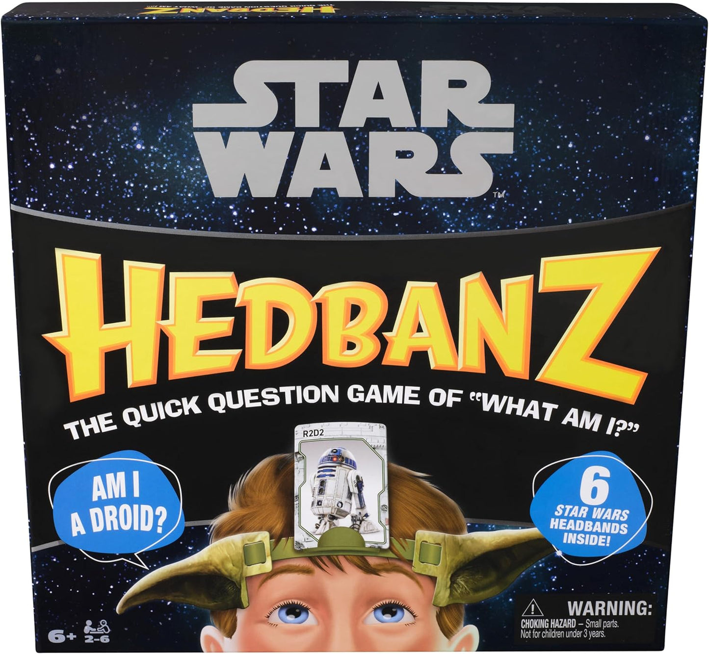 Spin Master Games, Hedbanz 2023 Edition with New Cards, Picture Guessing Board Game, for Family & Kids, 2-6 Players, for Ages 6 & Up