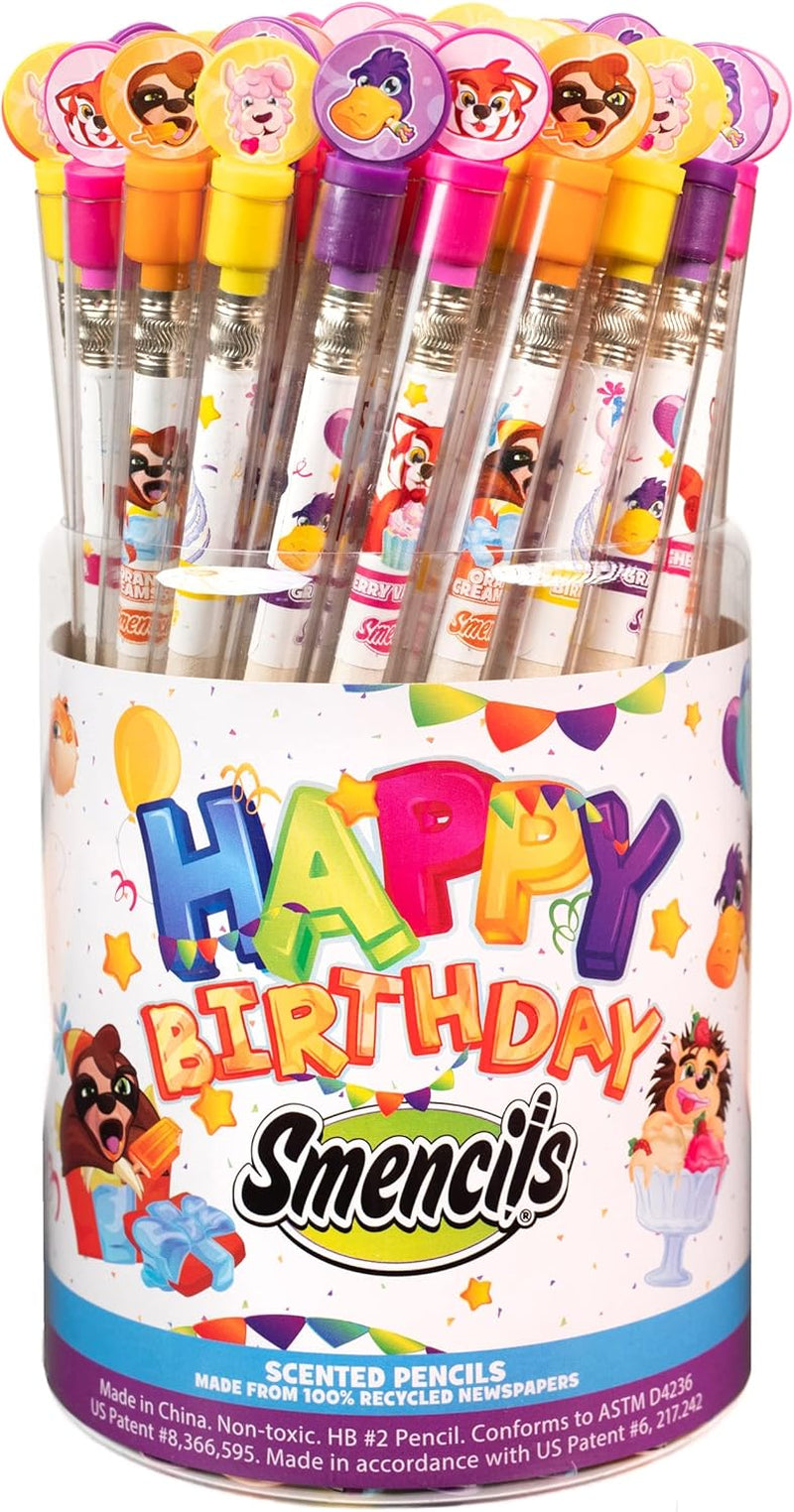 Graphite Smencils Cylinder - HB #2 Scented Pencils, 50 Count, Gifts for Kids, Party Favors, Classroom Rewards