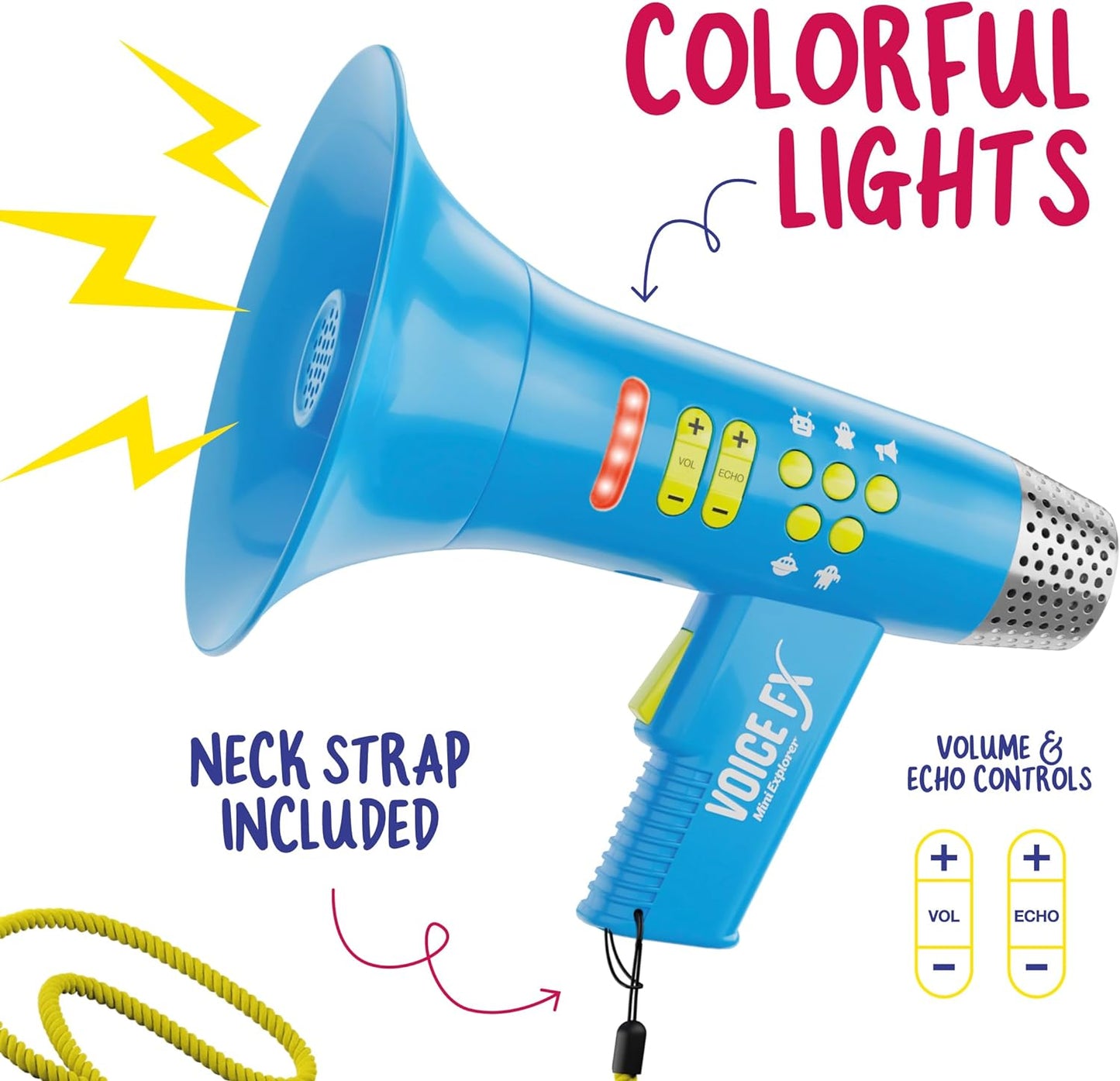 Mini Explorer Voice Changer for Kids - Gifts for Kids - Voice Changing Device for Boys & Girls Ages 3-8+ Olds - Birthday Gifts for 3, 4, 5, 7, 8 Year Old Boy - Outdoor Toys Gift Ideas for Kid, Toddler