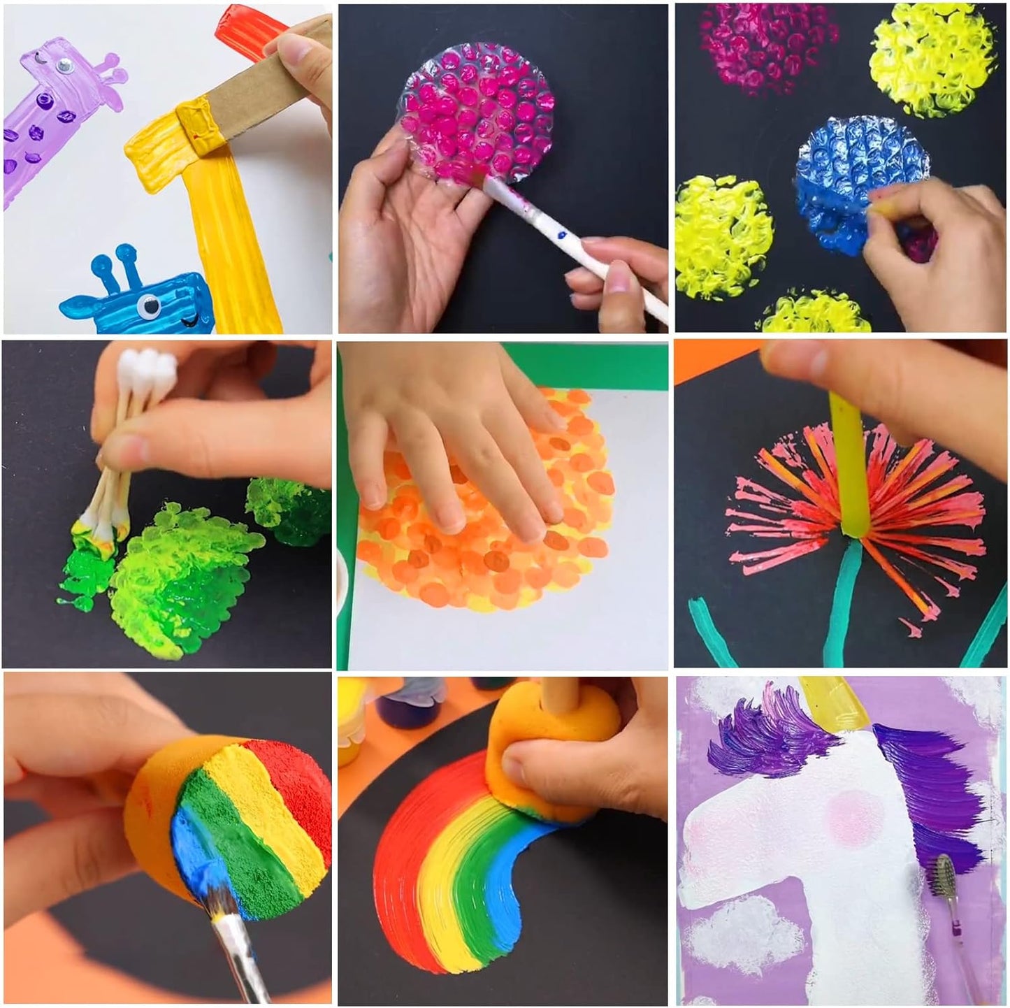 Arts and Crafts for Kids - 40 Creative Painting Arts 350+Pcs Painting Kits Ages 5-10 Year Old Girls & Boys - Art Supplies Set - Gift Ideas for Drawing Beginners Activity Toys