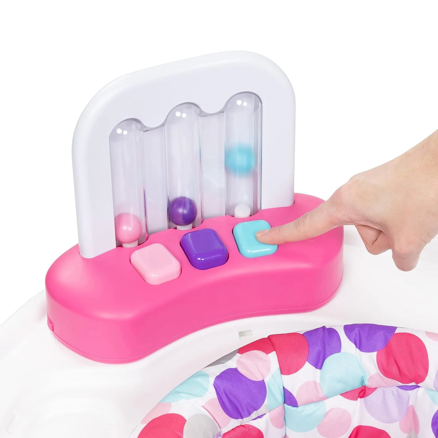 Smart Steps 3-In-1 Bounce N' Play Activity Center plus with STEM Toys, Princess Pink