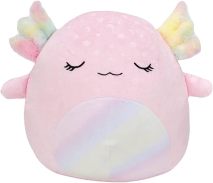 Squishmallows Official Kellytoy 14-Inch Cressida Axolotl Glow-in-the-Dark Soft Plush Toy