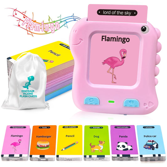 Talking Flash Cards Learning Toys for 1-6 Year Olds, Educational Interactive Flashcard Toy, Preschool Montessori Toys