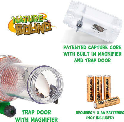 Nature Bound Bug Catcher Vacuum with Light up Critter Habitat Case | Eco-Friendly Outdoor Toys for Kids | Includes Vacuum and Cage | Bug Vacuum for Kids Toy | Bug Catcher Vacuum