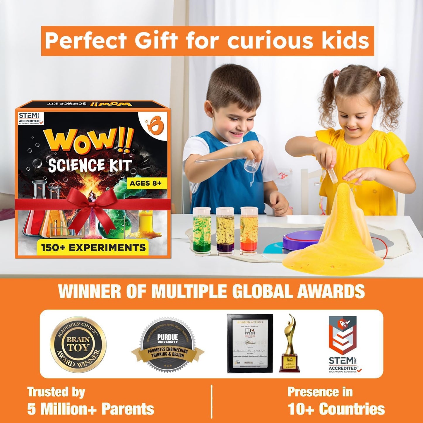 Butterfly Edufields 150+ Science Kits for Kids Age 8-9-10-11-12-13-14 | S.T.E.M Project for Boys & Girls |Science Experiments for Kids 9-12 | Volcano Science Kit |Chemistry Set and Great Gift for Kids