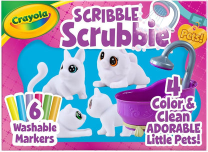 Crayola Scribble Scrubbie Pets Spray Boutique, Airbrush Art Set for Kids, DIY Crafts for Toddlers, Kids Toys, Gifts for Girls & Boys, Ages 3+
