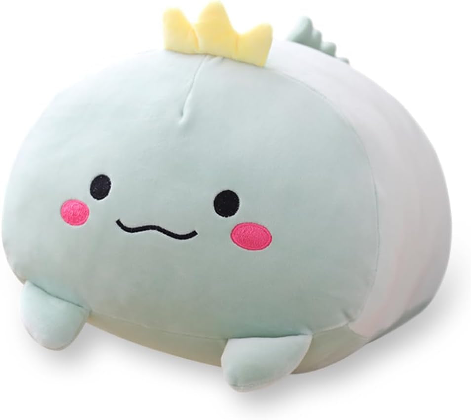 AIXINI 23.6-Inch White Cat Plush Cylindrical Body Pillow - Super Soft Cartoon Hugging Toy Gift