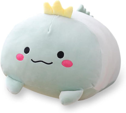 AIXINI 23.6-Inch White Cat Plush Cylindrical Body Pillow - Super Soft Cartoon Hugging Toy Gift