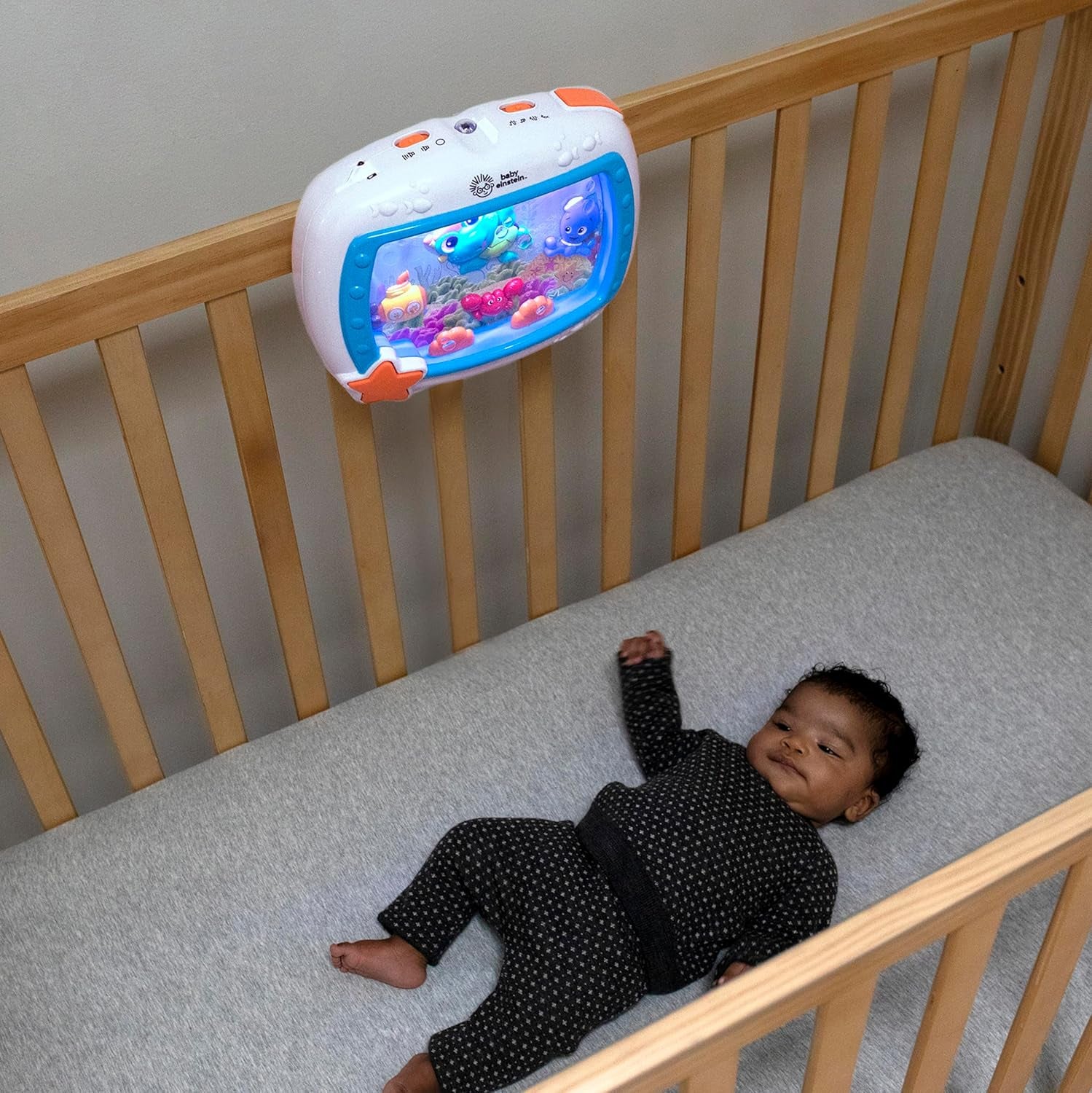 Baby Einstein Sea Dreams Soother Musical Crib Toy and Sound Machine, Newborn and Up