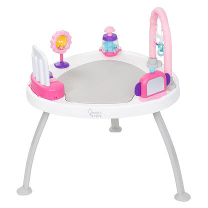 Smart Steps 3-In-1 Bounce N' Play Activity Center plus with STEM Toys, Princess Pink
