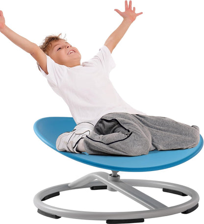 ROBUD Kids Sensory Swivel Chair, Autism Kids Swivel Chair with Non-Slip Design, Training Body Coordination, Flower Shape Wobble Chair, No Assembly, Pink