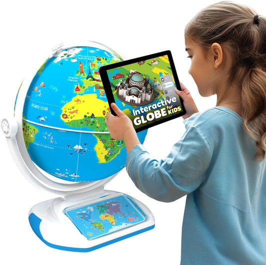 Playshifu’S Latest Educational Globe for Ages 4+ - Orboot Earth Explorer | AR Interactive Globe Toy | 400+ Wonders | 1000+ Facts | Exciting Features | Constellation Mode | Magic Stylus | Zap-On Panels | 720° Rotation | Fun Games | Solve Mysteries | STEM Toy | Free App