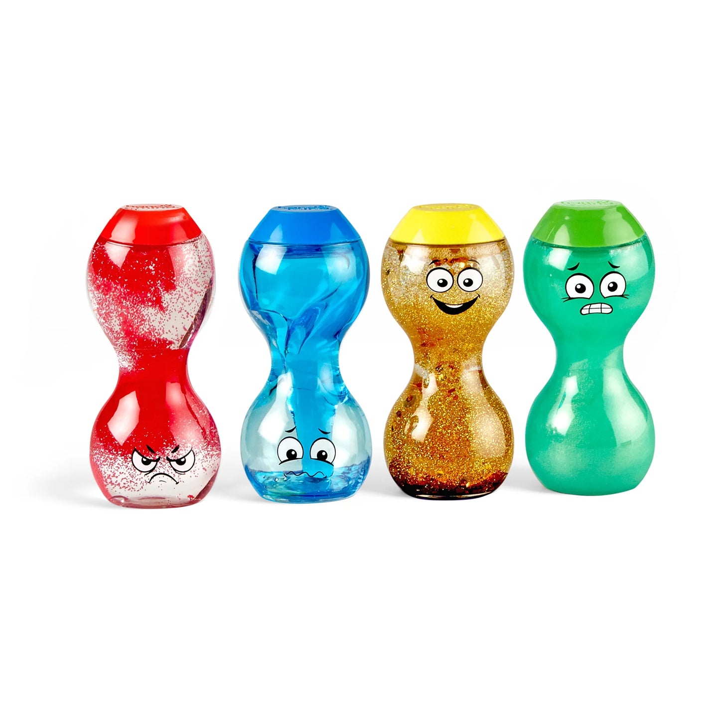 Hand2Mind Express Your Feelings Sensory Bottles, Social Emotional Fidget Toys for Kids (4 Pieces)