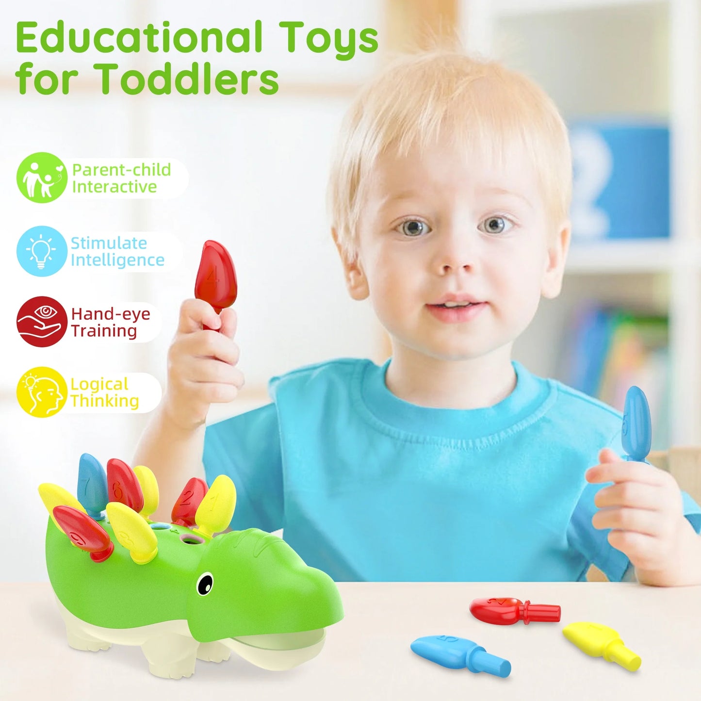 Montessori Learning Toys for 1 Year Old Boys,  Toddlers Baby Educational Sensory Toys Age 1-3 Girls