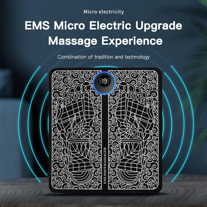 EMS Foot Massager Mat Electric Masajeador Rechargeable Shoulder Massage Pulse Muscle Stimulation Foot Relaxation Pads