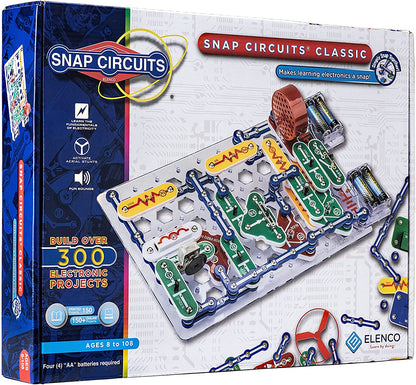 Snap Circuits Jr. SC-100 Electronics Exploration Kit, over 100 Projects, Full Color Project Manual, 28 Parts, STEM Educational Toy for Kids 8 +