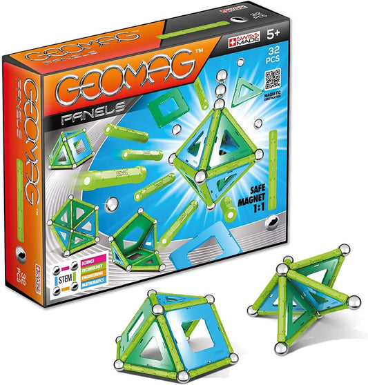 GEOMAG Magnetic Building Set | STEM-Endorsed Educational Toy for Ages 5+ | Swiss-Made 32-Piece Creativity and Learning Kit